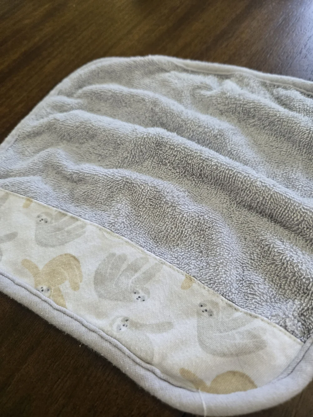 Set Of 2 Grey&White Washclothes Baby/Toddler/Kid